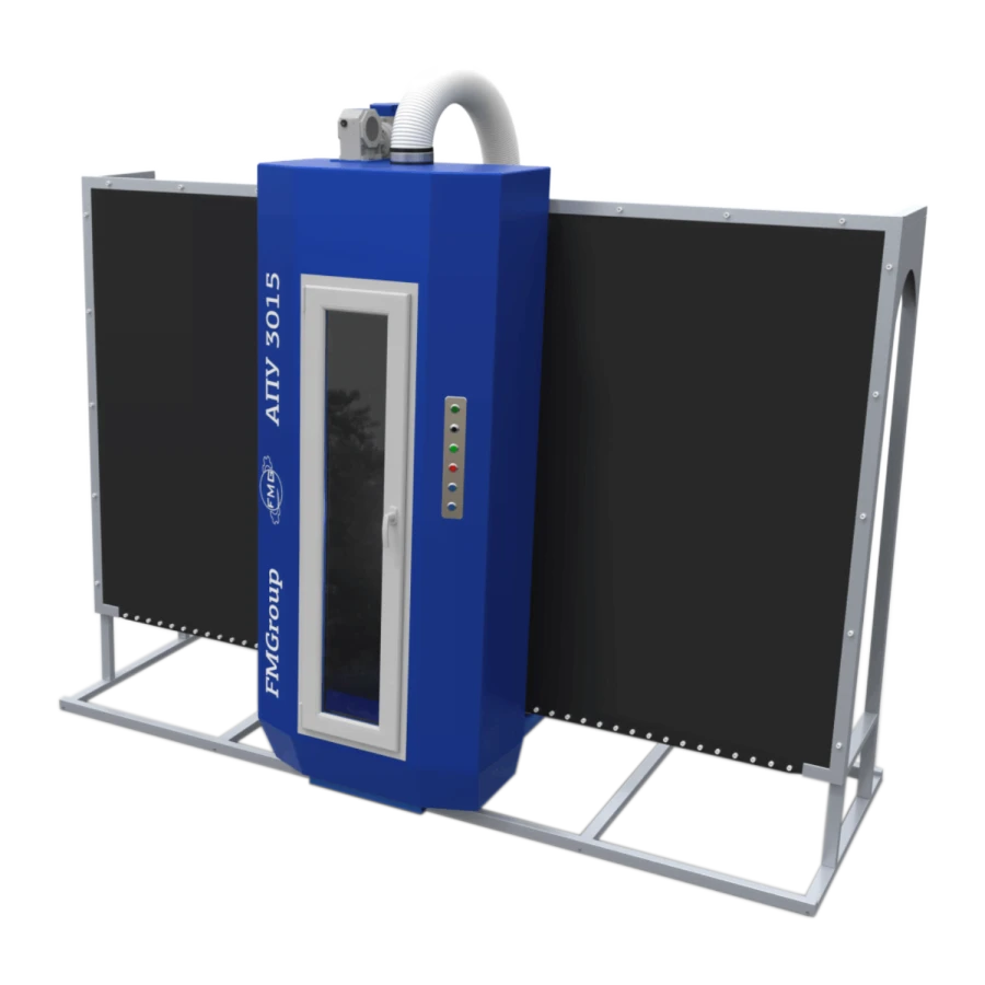 Sandblasting Machine APU-3015 S for Glass and Mirrors