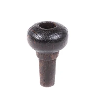 Brown Wooden Peg with Non-Through Hole in Head