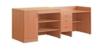 طاولة عرض فيزيائية مع حافة (الموديل 1)