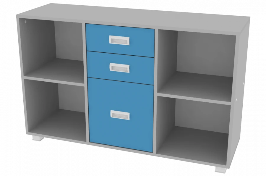 Storage Cabinet with 3 Drawers 1189x380x758 mm