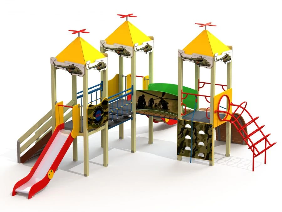 Children's Play Complex with Artistic Design - DIC 3.117