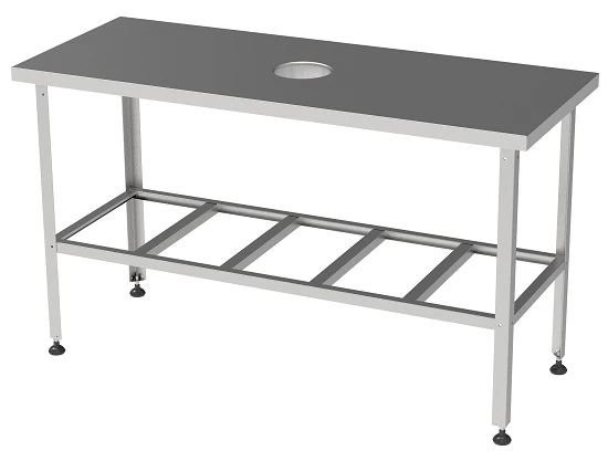 طاولة إنتاج لجمع النفايات بدون حواف SPOS-0-0.8/1.8