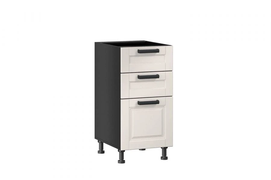 Kitchen Cabinet Front Set with 3 Drawers - Mokka LD.274110.000