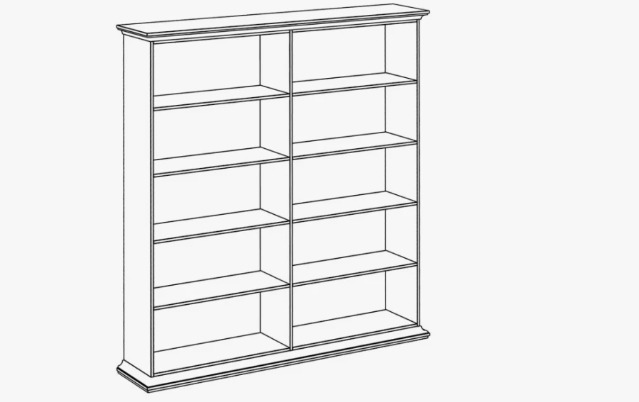 رف مكتبة لتخزين الكتب بكفاءة