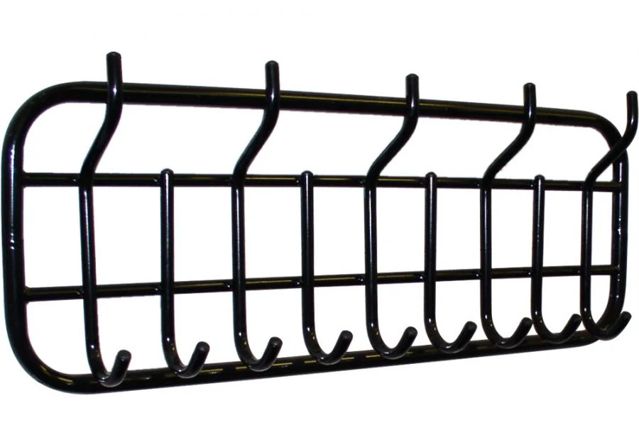 Wall-Mounted Metal Coat Hanger on Metal Frame