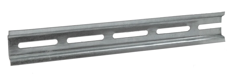 Perforated DIN Rail (25cm) Galvanized - YDN10-0025