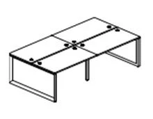 Workstation with O-shaped frame KС.РсО-3.121