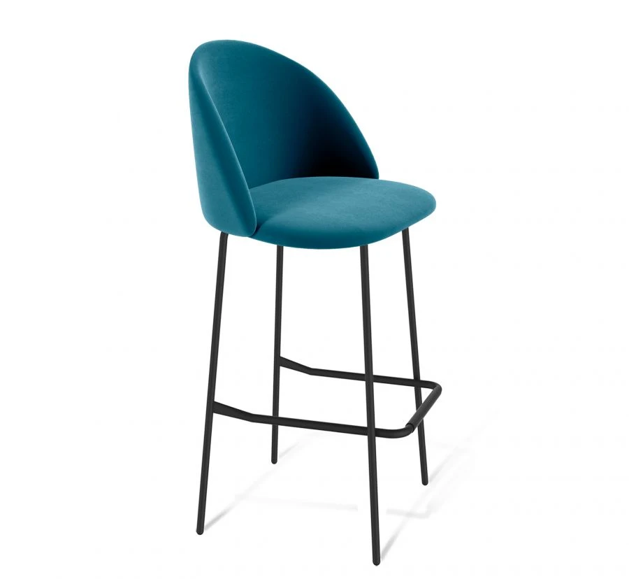 Stylish Bar Stool with Microfleece Upholstery SHT-ST35/S29