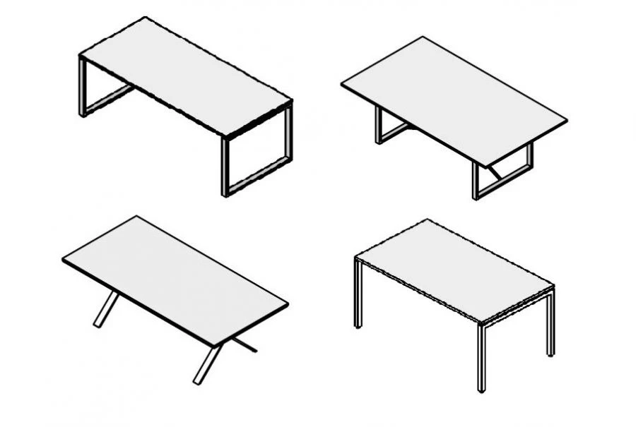 Metal Frame Office Briefing Table