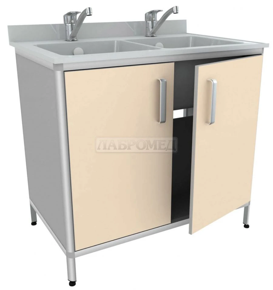 Double Sink Folding Table STM-2 for Medical Laboratories