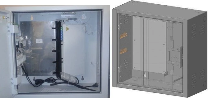 Enhanced Wall-Mounted Distribution Cabinet 12U Model SHRN-12U-315-11