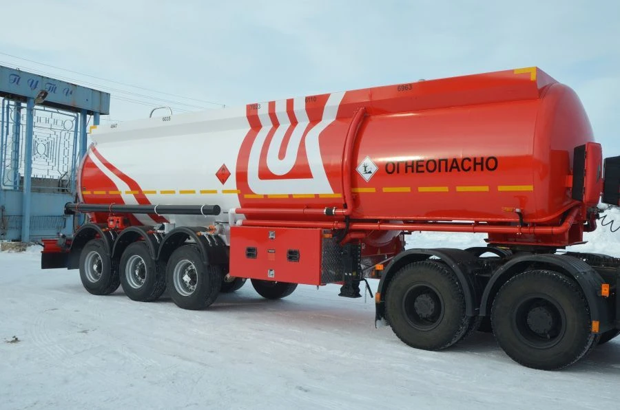 Round Tank Semi-Trailer for Transporting Oil and Petroleum Products, Model GRPPP3, Modification 91396S-0000010