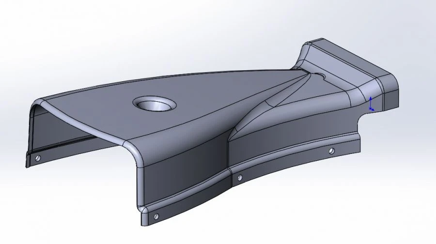 Left Panel for Tractor Cabin - Model 210.11.16.01.061