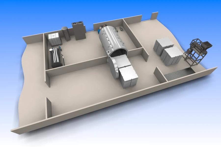 مجمع تجفيف بخاري فراغي نبضي KSVIP-1K-2.5