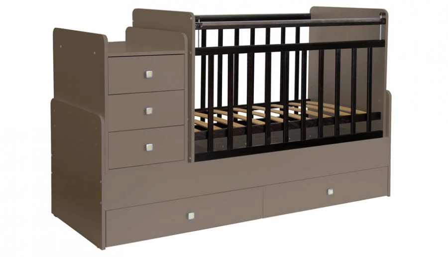 Multifunctional Baby Crib Feya 1100 Latte, Model 0001033.158