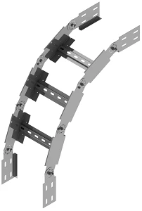 زاوية عمودية مفصلية لرف الكابلات KTU 000x00 ZL