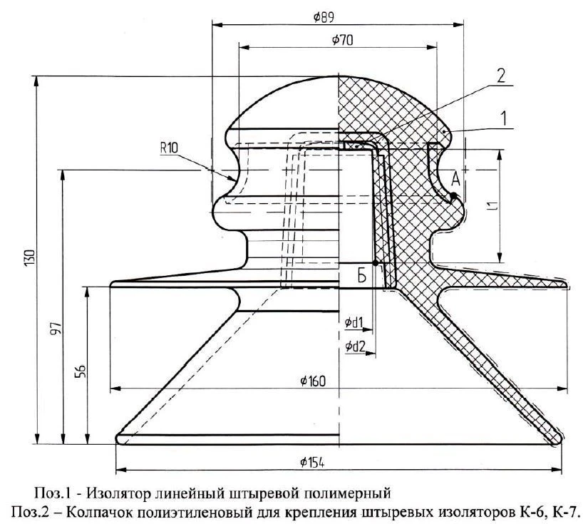 Insulator KSPKr 120-25/0.95-E for Railway Contact Network