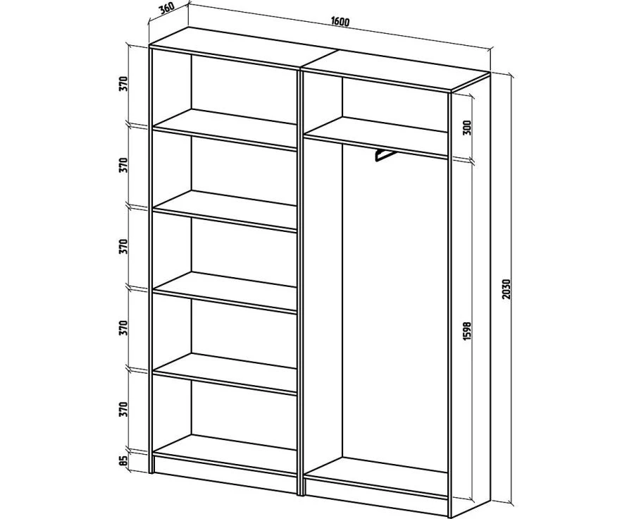 Stylish Hallway Storage Cabinet for Clothing