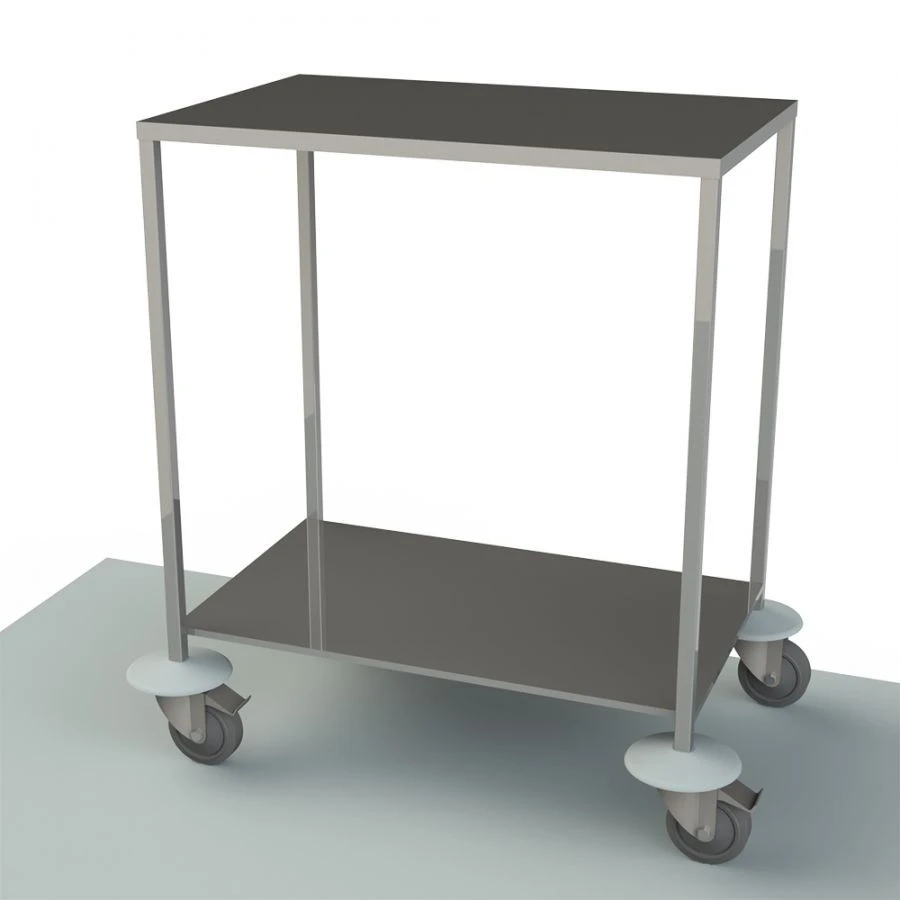 Stainless Steel Tool Table with Metal Frame and Shelf, Mobile SIP1-01 "MEDMEL