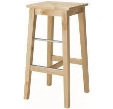 Adjustable Wooden Stool for Offices and Institutions