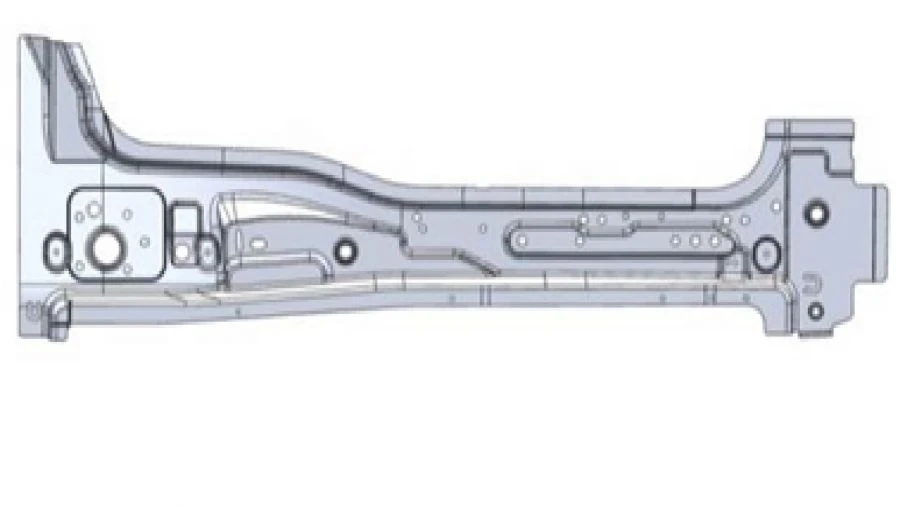 Right Rear Side Frame Stiffener A9606362110