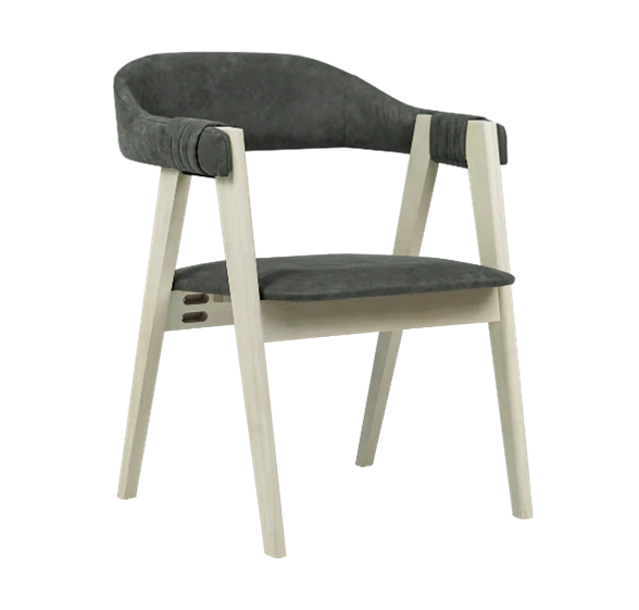 Soft Dolche Armchair with Wooden Frame