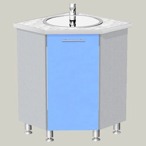 Corner Single-Door Sink Cabinet Model MU-1