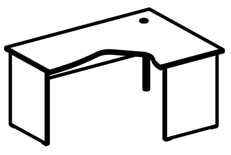 Ergonomic Work Table 6219 P/L - Rhythm Series