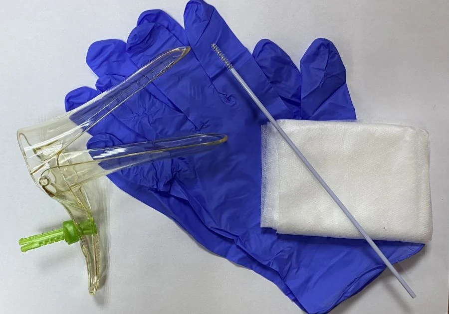 Disposable Sterile Gynecological Set for Cervical and Vaginal Specimen Collection "Femina®" with Golden Cusco Mirror