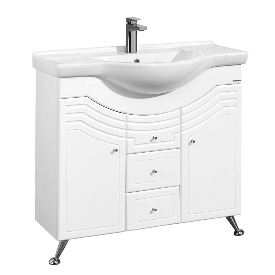 Aquaton Domus 95 White Sink Cabinet 1A061301DO0101.A061.3.01D.O01.0