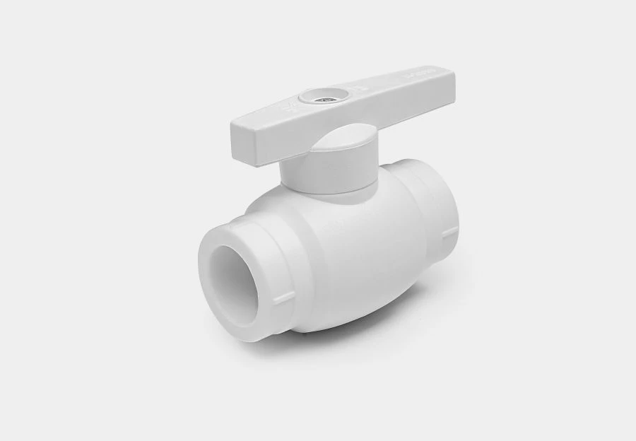 Full Flow Polypropylene Ball Valve D20-D25 (PPSU Ball) KONTUR