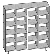 رف للأصص النباتية - تصميم قابل للتخصيص