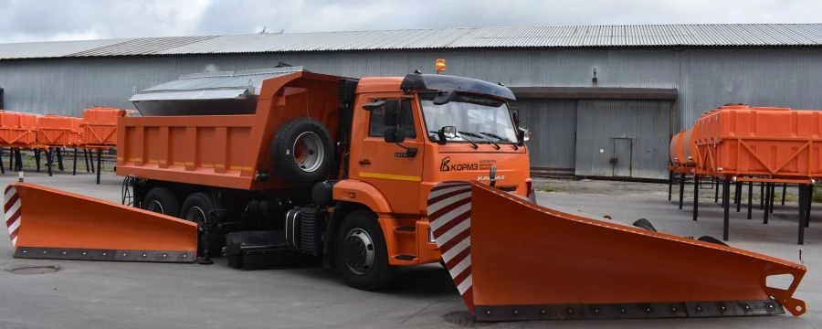 Combined Road Sweeper DMK-40M on KAMAZ 65115-50 and KAMAZ 65115-A5 Chassis
