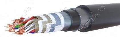 Signal and Locking Cables with Polyethylene Insulation, Water Blocking Materials (WB), Shielded, in Sheath