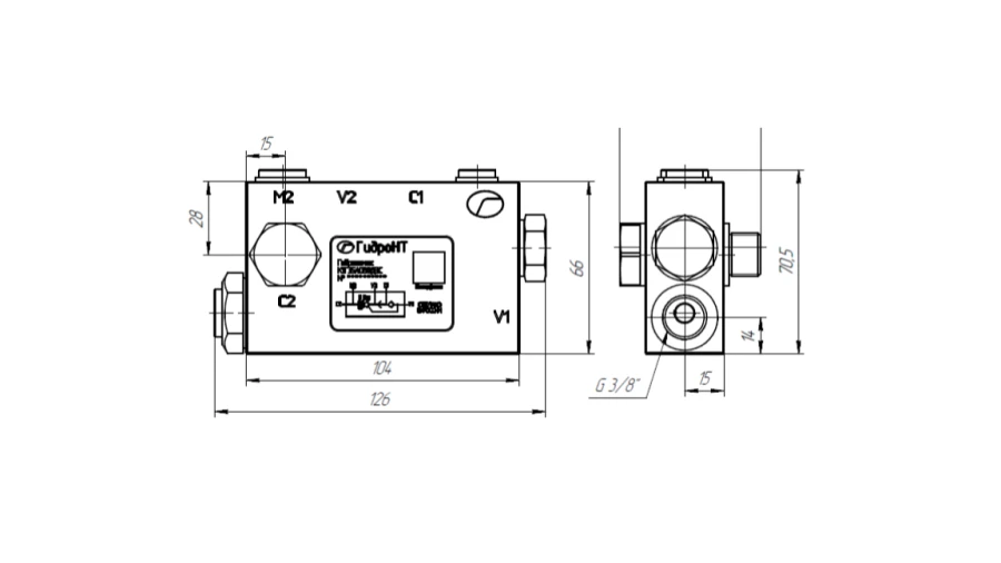 Hydraulic Lock Valve K1G35A038D3C for Static Load Control