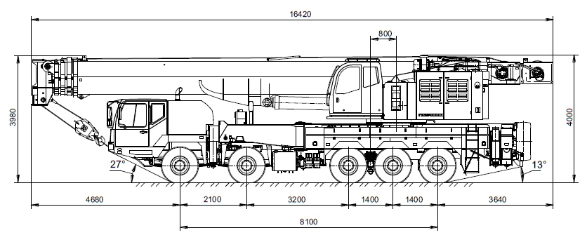 Self-Propelled Crane KС-84713-2, 100 Ton Capacity