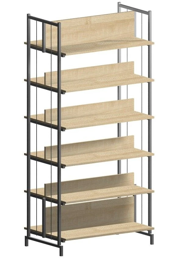 Double-Sided Library Shelf for Books and Educational Materials Model 40718