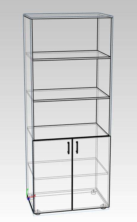 Semi-Open Office Document Cabinet
