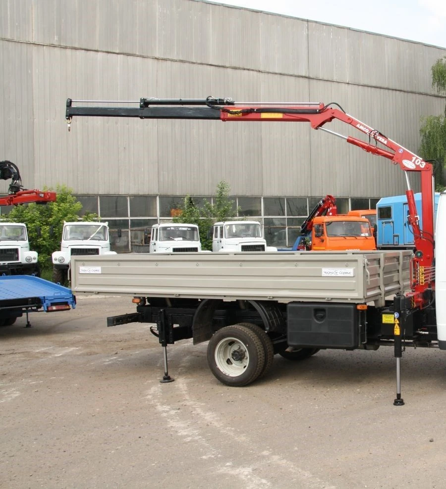 Transport Vehicle with Crane Model NR1033S, Modification 2784U3 on Ural 55571 Chassis