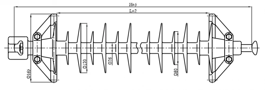 Insulator for Power Transmission Lines LК 160/110-4ГС