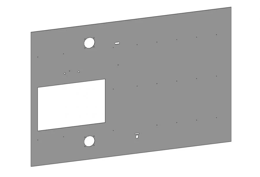 لوحة بوليستر من الألياف الزجاجية لتغليف المركبات 5299-132-5502031