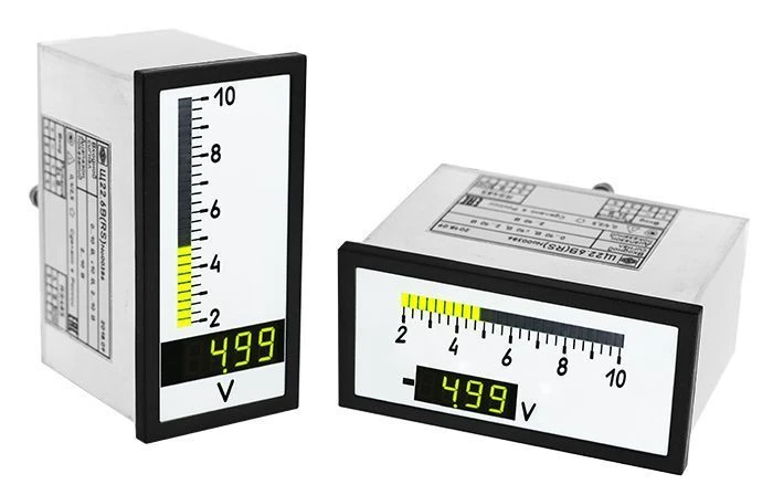 Digital Panel Measuring Device for Current and Voltage - Model Щ22.6