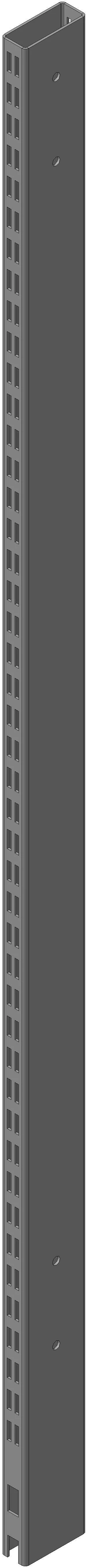 Steel 80*30 Mounting Bracket with Tie Hole H=1400