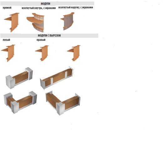 مكتب استقبال متعدد الاستخدامات مع مجموعة واسعة من الخيارات