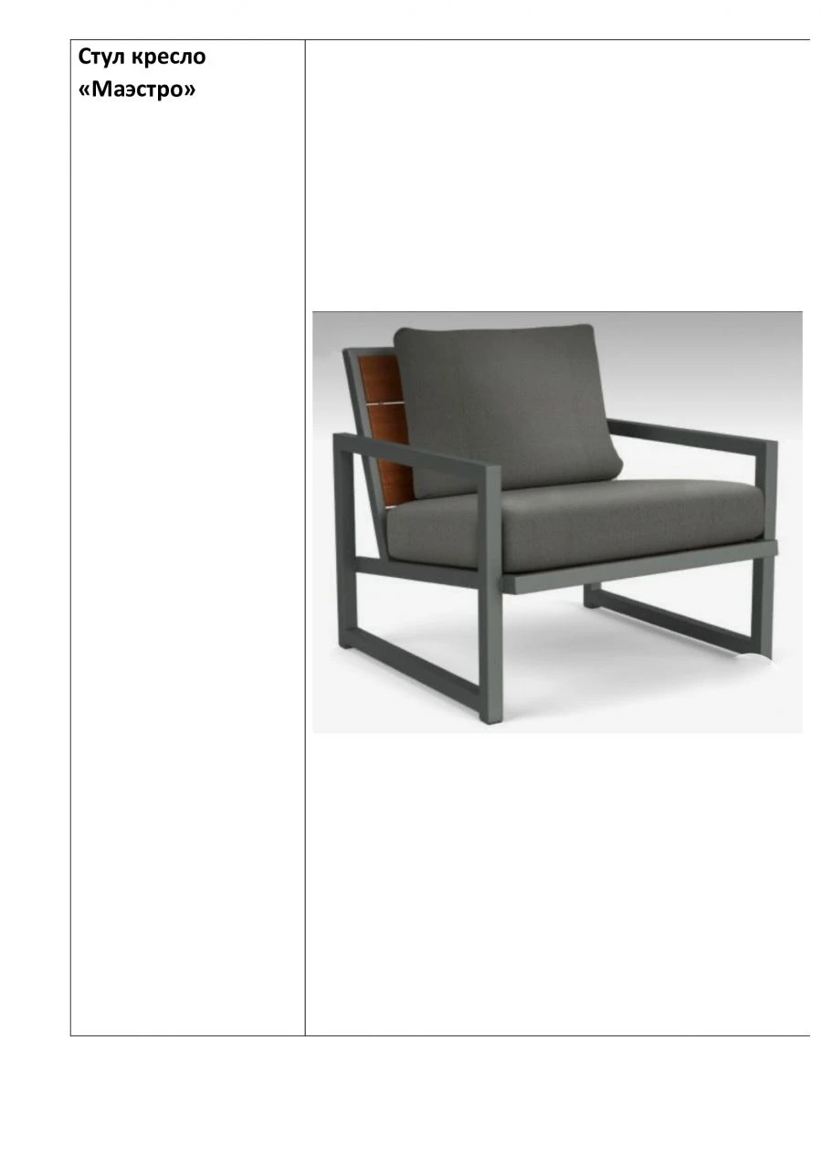 Comfortable Armchair Maestro - Metal Frame
