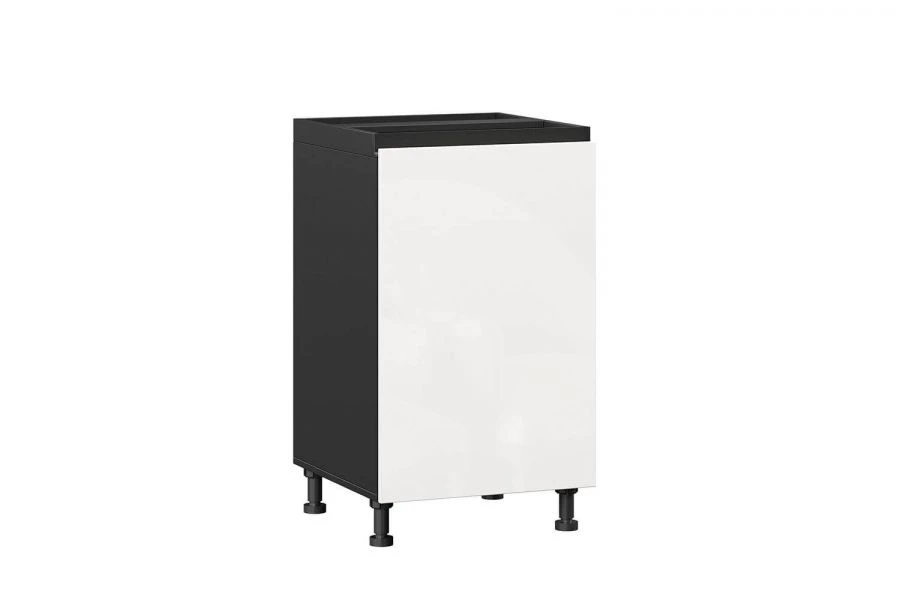 Kitchen Cabinet Front 500mm (White Gloss/Black) - Sherwood LD.281630.000