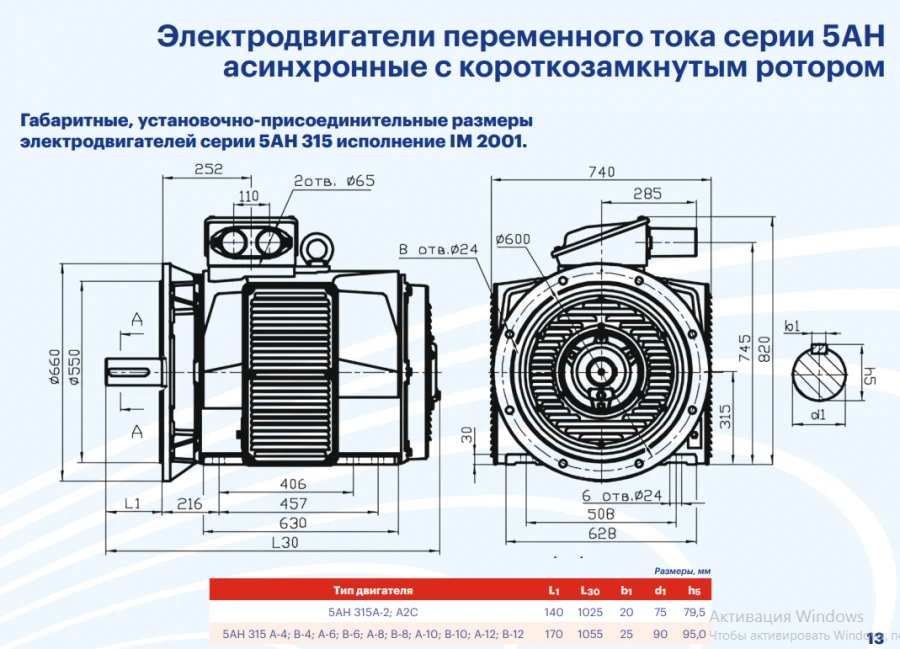 AC Induction Motors Series 5AN 315 – Over 75kW to 375kW