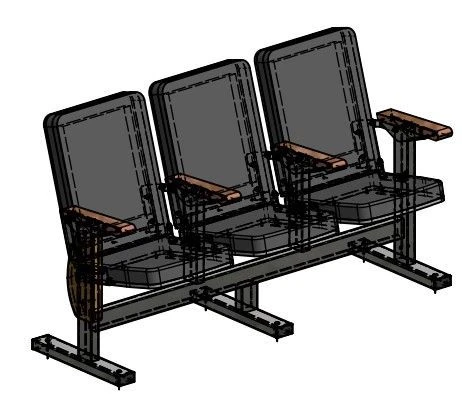 Metal Frame Chair Section TV-SSM-9.1.01