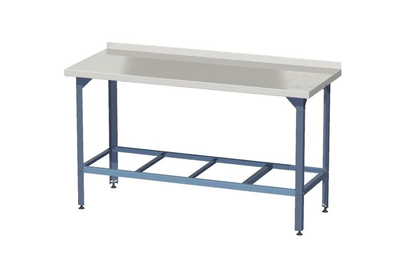 Stainless Steel Production Table SRPP Wall-Mounted