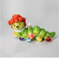 Handmade Glass Christmas Ornament "Caterpillar